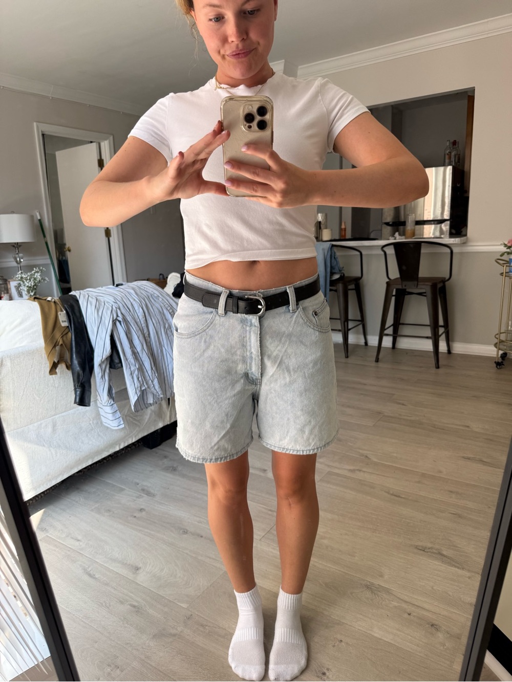 Abercrombie & Fitch Black and Silver Belt